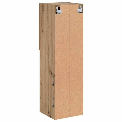 2 Piece TV Cabinet Set with LED Lights Artisian Oak 30,5x30x102 cm