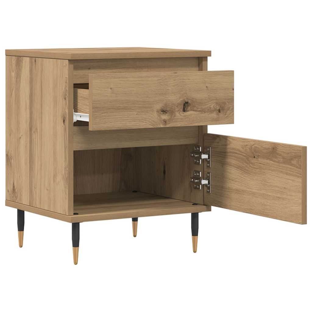 Bedside Cabinets 2 pcs Artisan Oak 40x35x50 cm Engineered Wood