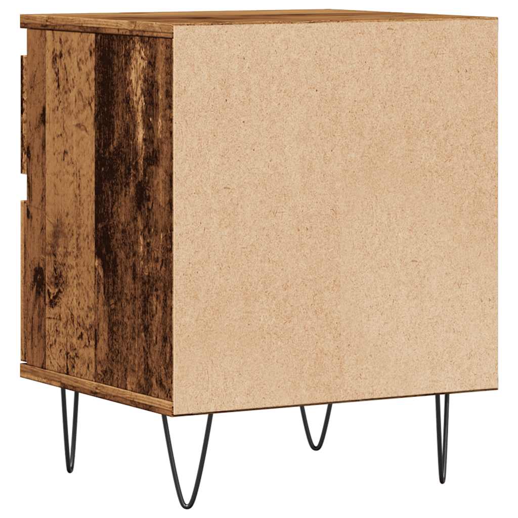 Bedside Cabinet Old Wood 40x35x50 cm Engineered Wood