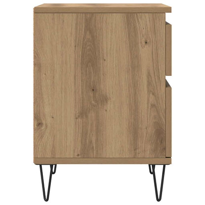 Bedside Cabinet Artisan Oak 40x35x50 cm Engineered Wood