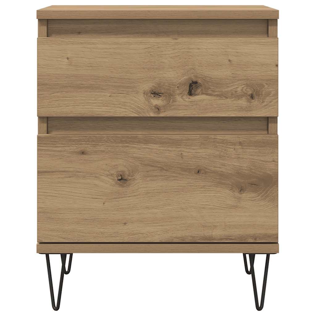 Bedside Cabinets 2 pcs Artisan Oak 40x35x50 cm Engineered Wood