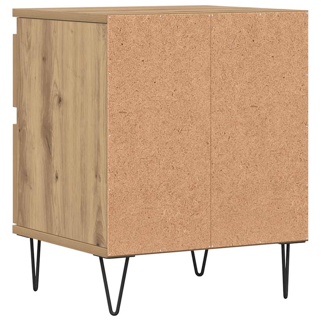 Bedside Cabinets 2 pcs Artisan Oak 40x35x50 cm Engineered Wood