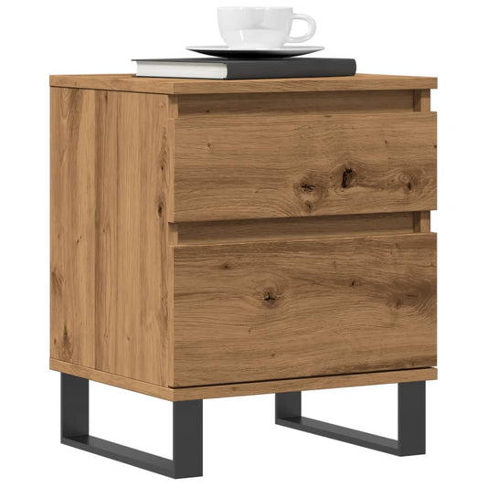Bedside Cabinet Artisan Oak 40x35x50 cm Engineered Wood