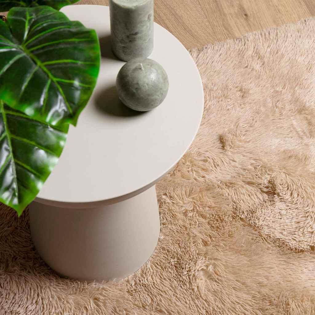 Shaggy Rug High Pile NAVARRA Beige 60x100 cm Polyester