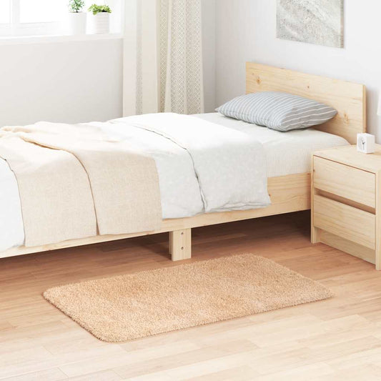 Shaggy Rug High Pile NAVARRA Beige 60x100 cm Polyester