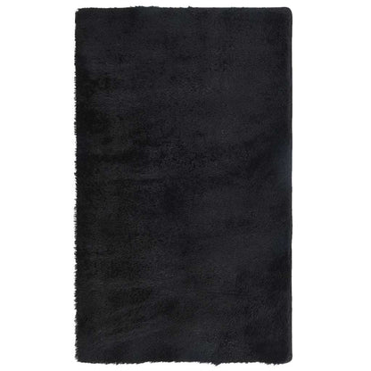 Shaggy Rug High Pile NAVARRA Black 60x100 cm Polyester