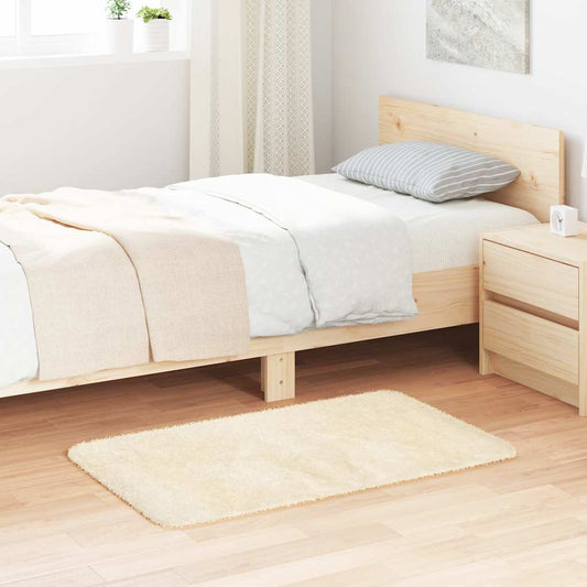 Shaggy Rug High Pile NAVARRA Cream 60x100 cm Polyester