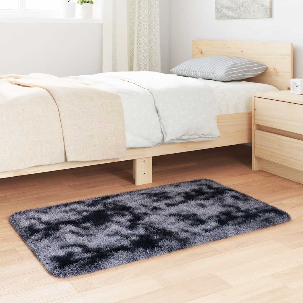 Shaggy Rug High Pile NAVARRA Dark Grey 60x100 cm Polyester