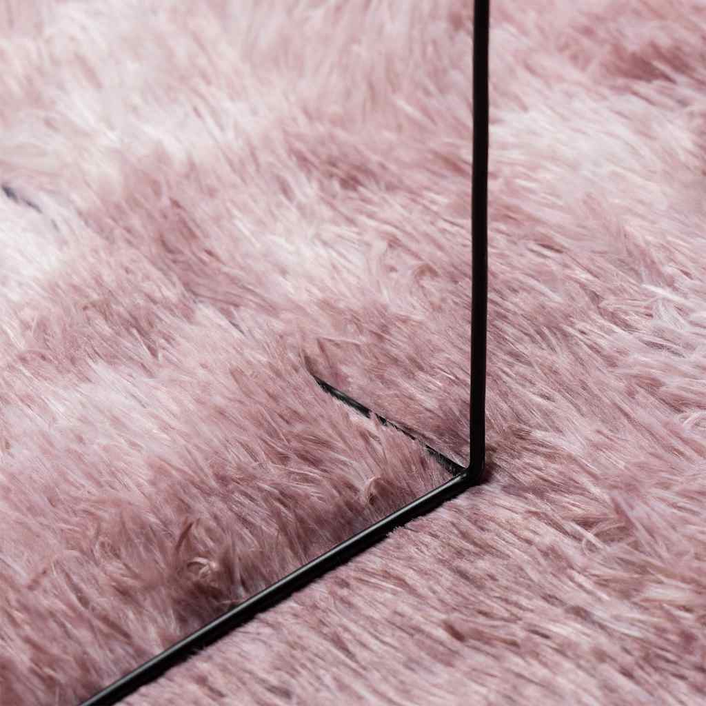Shaggy Rug High Pile NAVARRA Dusty Pink 60x100 cm Polyester