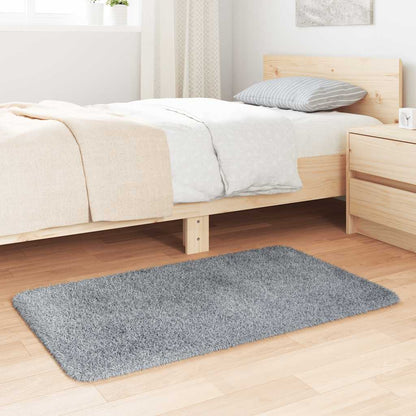 Shaggy Rug High Pile NAVARRA Light Grey 60x100 cm Polyester