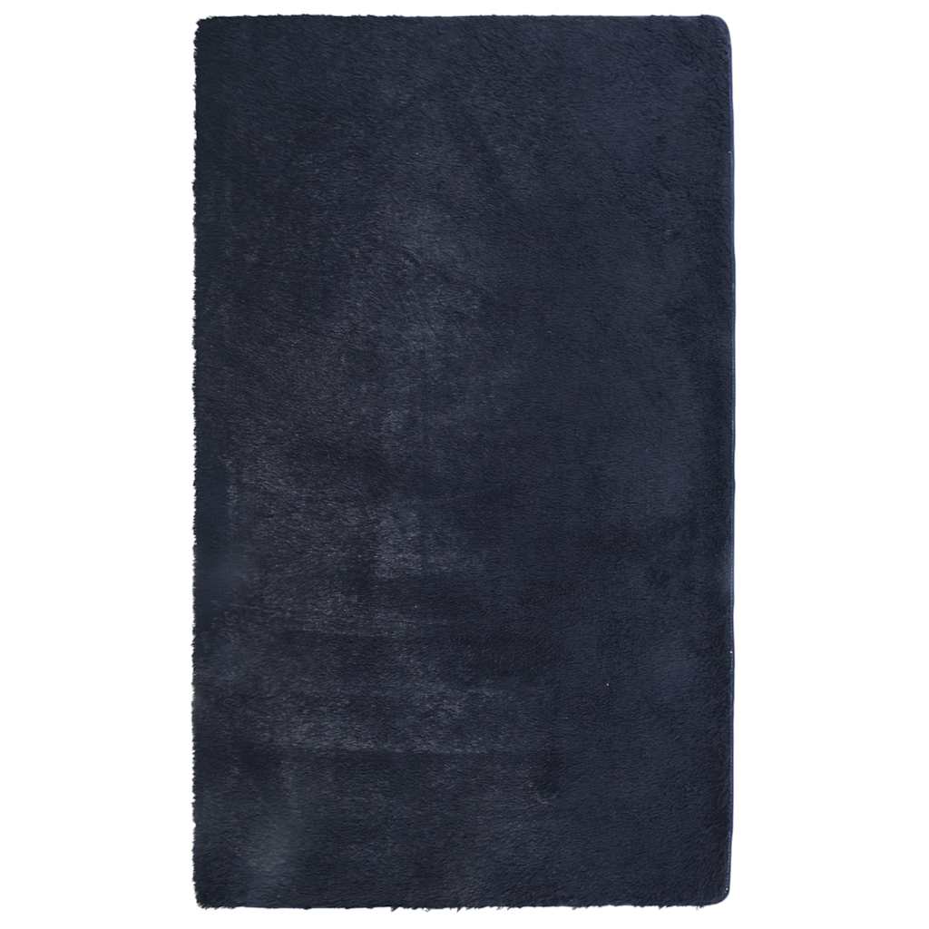 Shaggy Rug High Pile NAVARRA Navy 60x100 cm Polyester