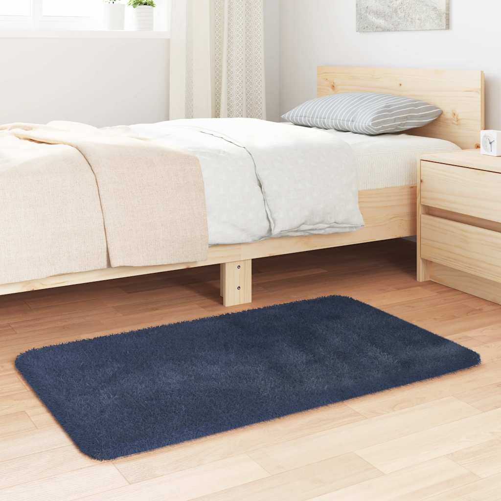 Shaggy Rug High Pile NAVARRA Navy 60x100 cm Polyester
