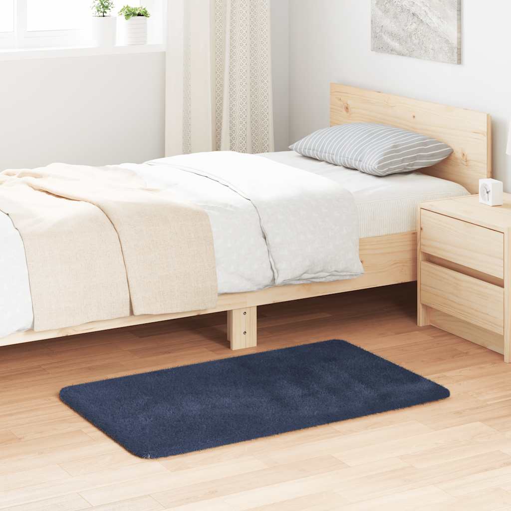 Shaggy Rug High Pile NAVARRA Navy 60x100 cm Polyester