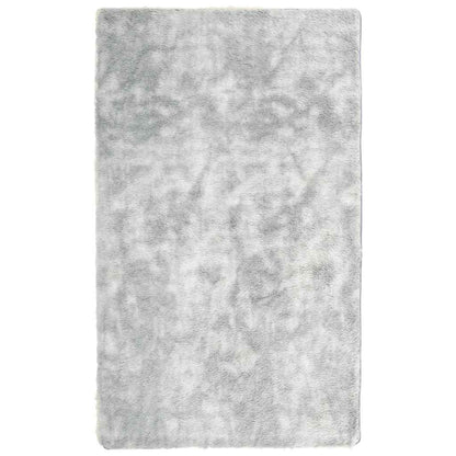 Shaggy Rug High Pile NAVARRA Silver Grey 60x100 cm Polyester