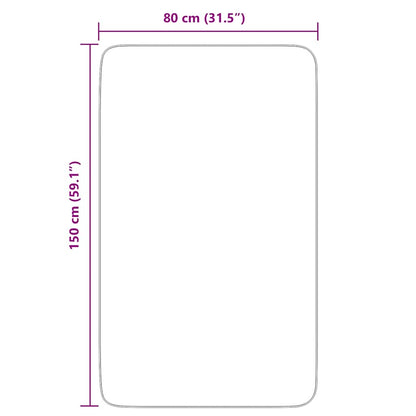 Shaggy Rug High Pile NAVARRA Beige 80x150 cm Polyester