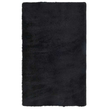 Shaggy Rug High Pile NAVARRA Black 80x150 cm Polyester