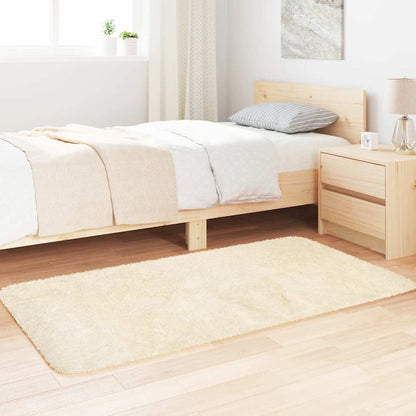 Shaggy Rug High Pile NAVARRA Cream 80x150 cm Polyester
