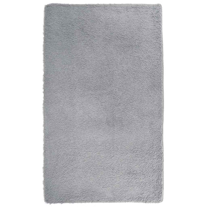 Shaggy Rug High Pile NAVARRA Light Grey 80x150 cm Polyester