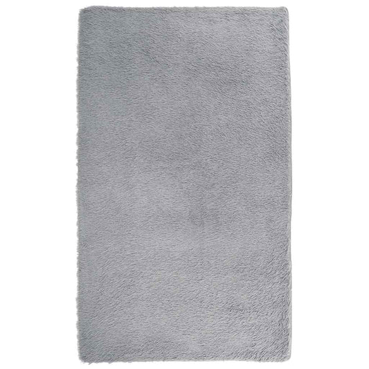 Shaggy Rug High Pile NAVARRA Light Grey 80x150 cm Polyester