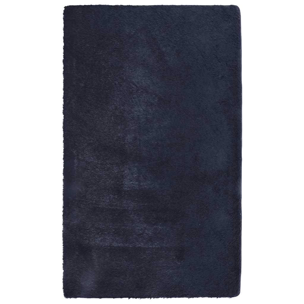 Shaggy Rug High Pile NAVARRA Navy 80x150 cm Polyester