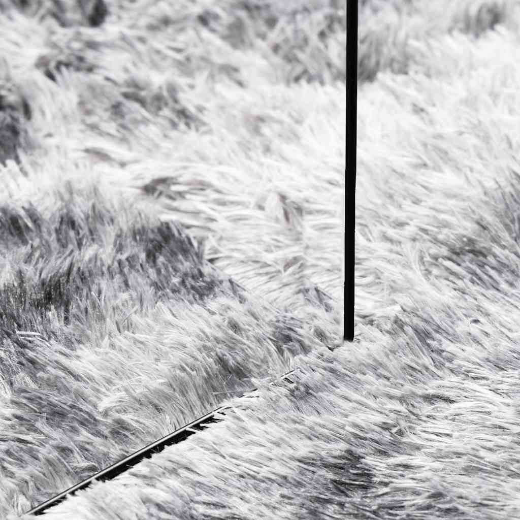 Shaggy Rug High Pile NAVARRA Silver Grey 80x150 cm Polyester