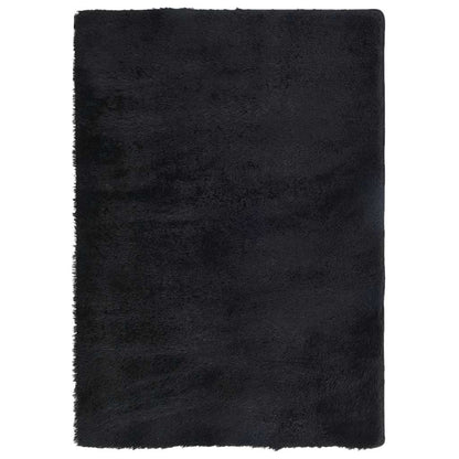Shaggy Rug High Pile NAVARRA Black 120x170 cm Polyester