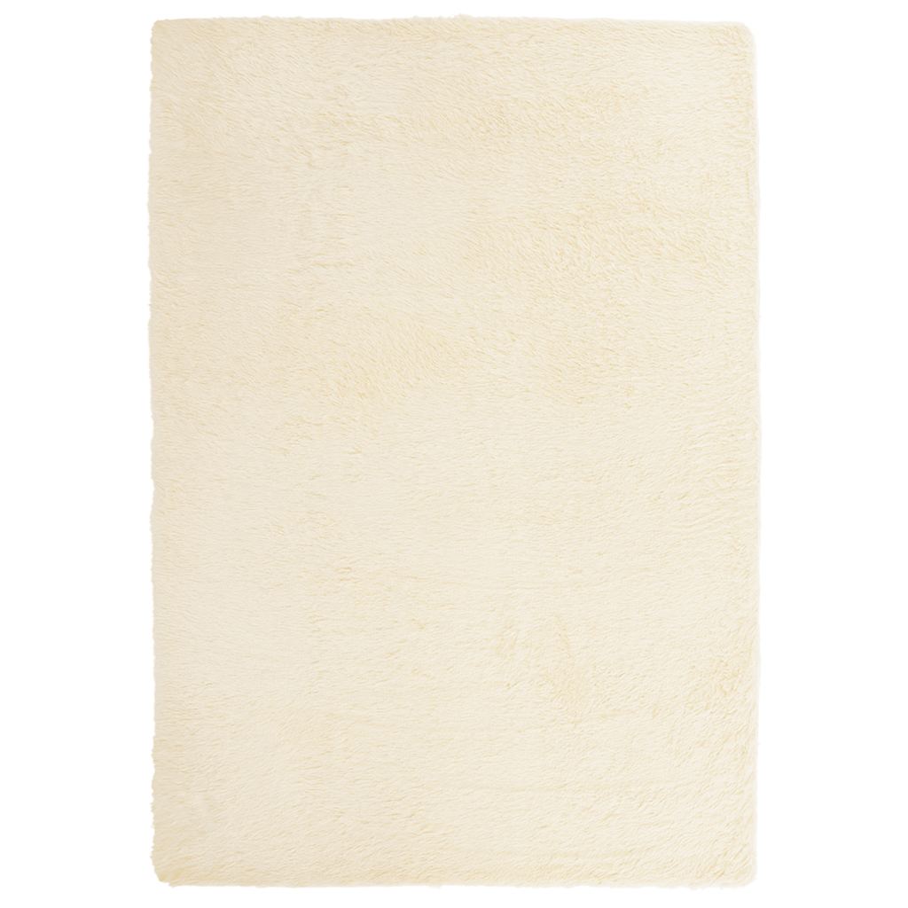 Shaggy Rug High Pile NAVARRA Cream 120x170 cm Polyester