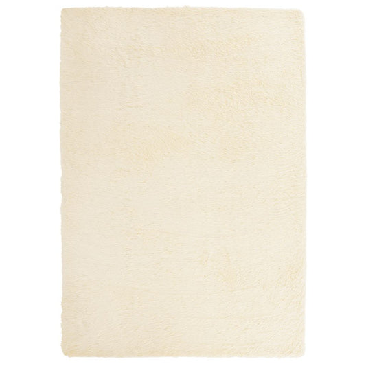 Shaggy Rug High Pile NAVARRA Cream 120x170 cm Polyester