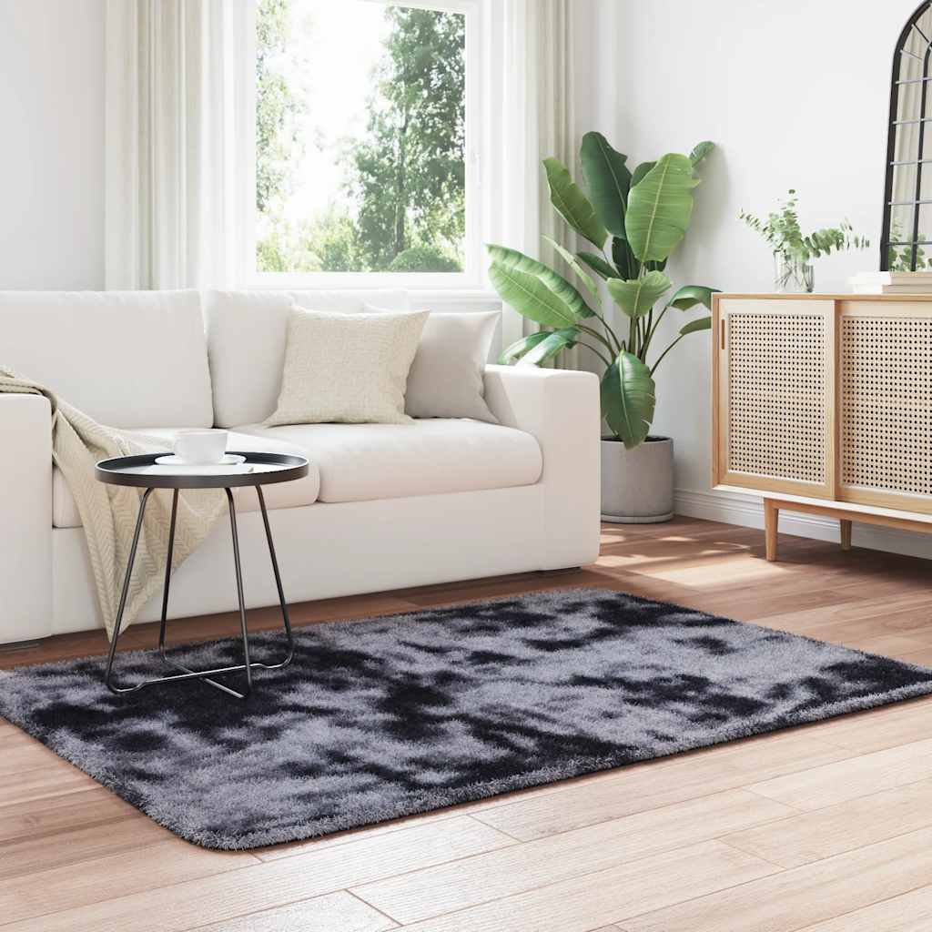 Shaggy Rug High Pile NAVARRA Dark Grey 120x170 cm Polyester