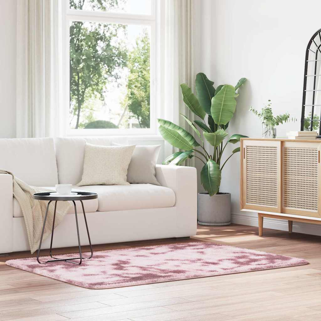 Shaggy Rug High Pile NAVARRA Dusty Pink 120x170 cm Polyester