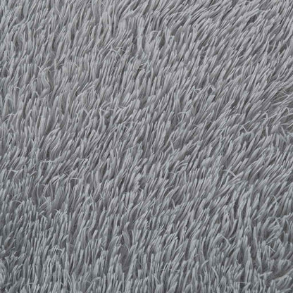 Shaggy Rug High Pile NAVARRA Light Grey 120x170 cm Polyester