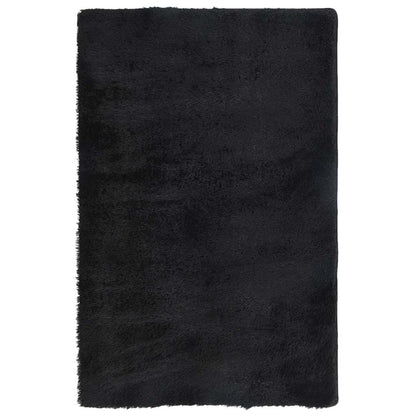 Shaggy Rug High Pile NAVARRA Black 130x200 cm Polyester