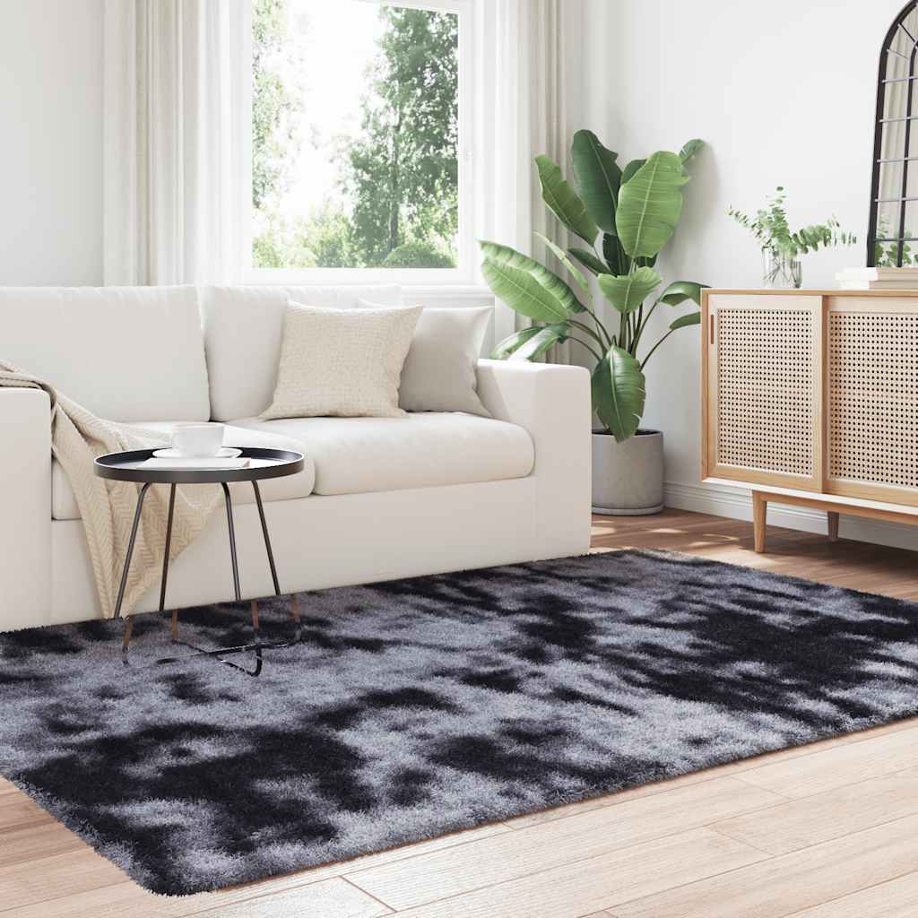 Shaggy Rug High Pile NAVARRA Dark Grey 130x200 cm Polyester