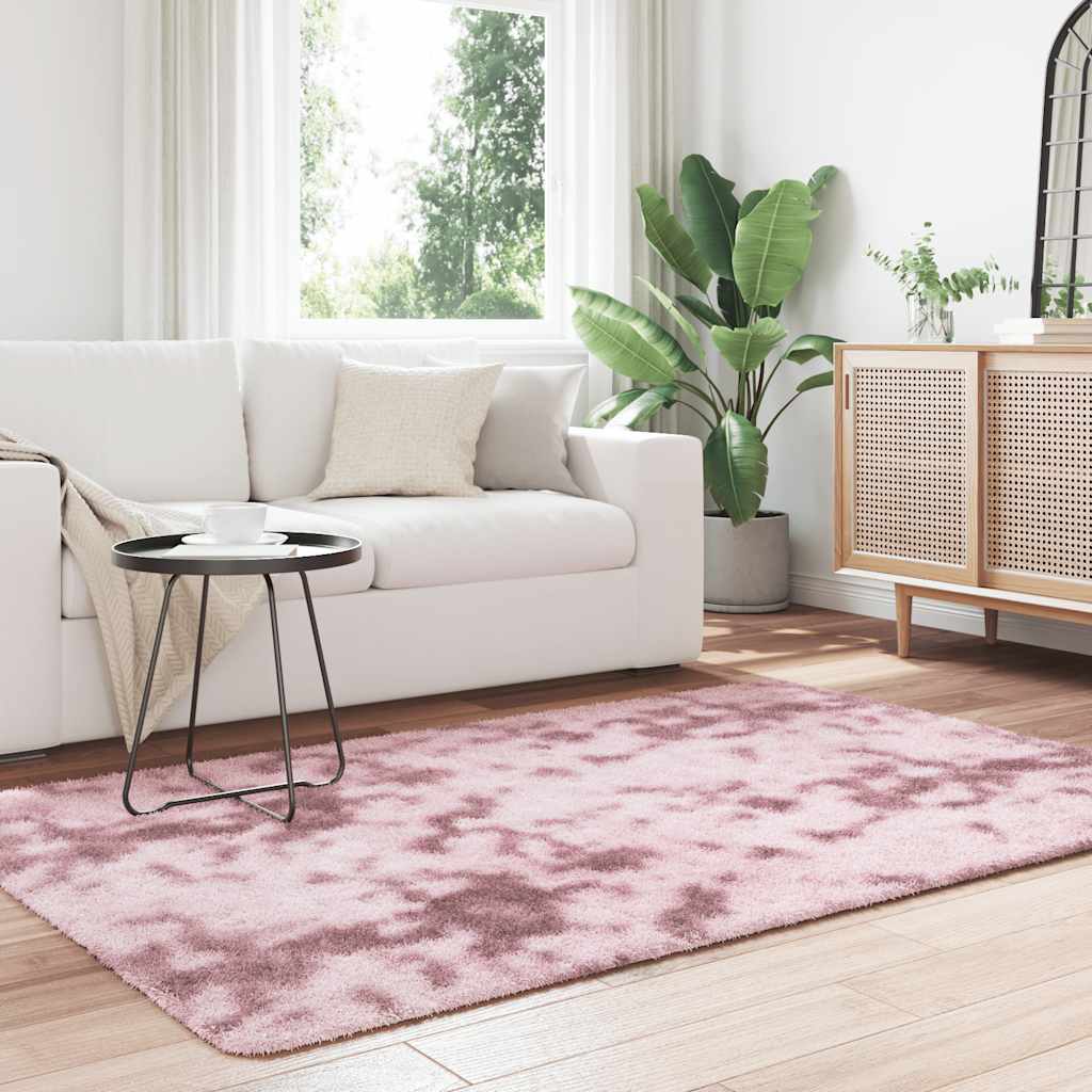 Shaggy Rug High Pile NAVARRA Dusty Pink 130x200 cm Polyester