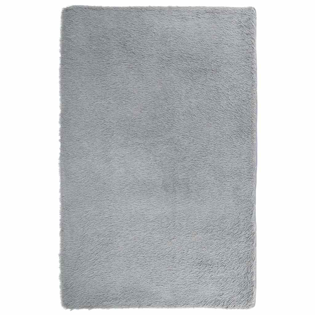 Shaggy Rug High Pile NAVARRA Light Grey 130x200 cm Polyester