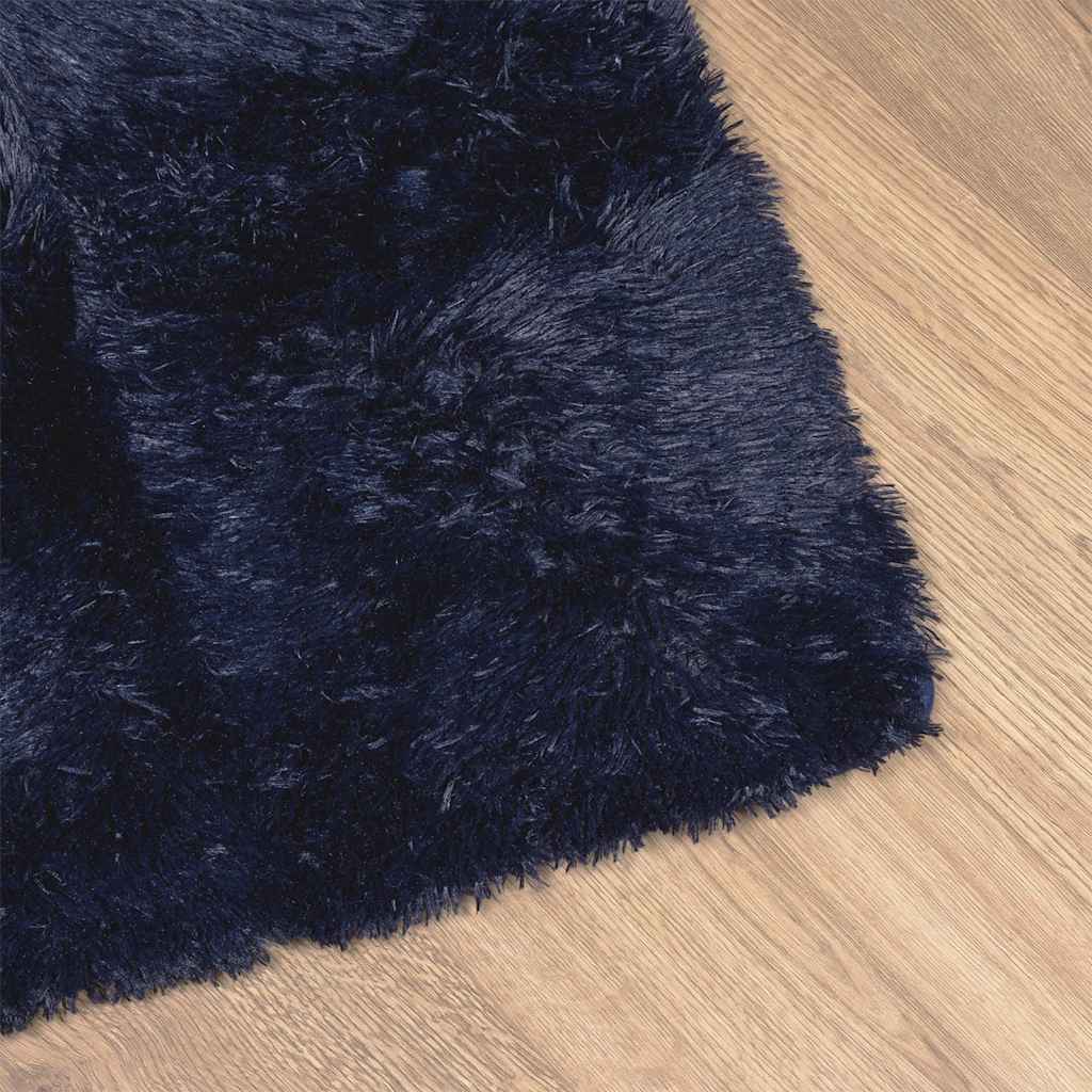 Shaggy Rug High Pile NAVARRA Navy 130x200 cm Polyester