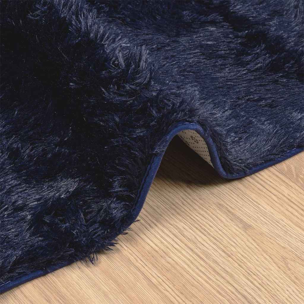 Shaggy Rug High Pile NAVARRA Navy 130x200 cm Polyester