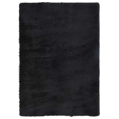 Shaggy Rug High Pile NAVARRA Black 160x230 cm Polyester