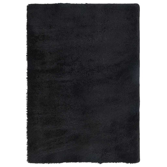 Shaggy Rug High Pile NAVARRA Black 160x230 cm Polyester
