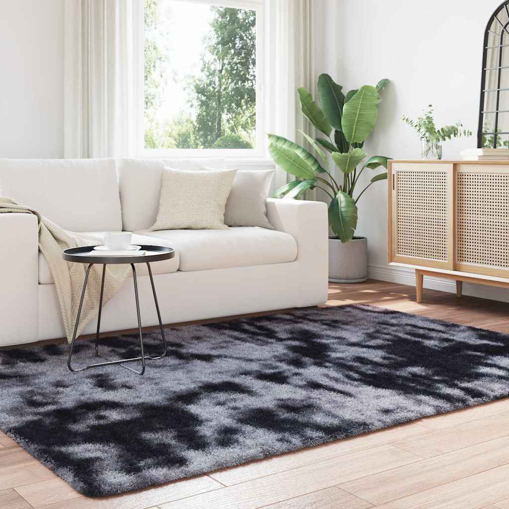 Shaggy Rug High Pile NAVARRA Dark Grey 160x230 cm Polyester