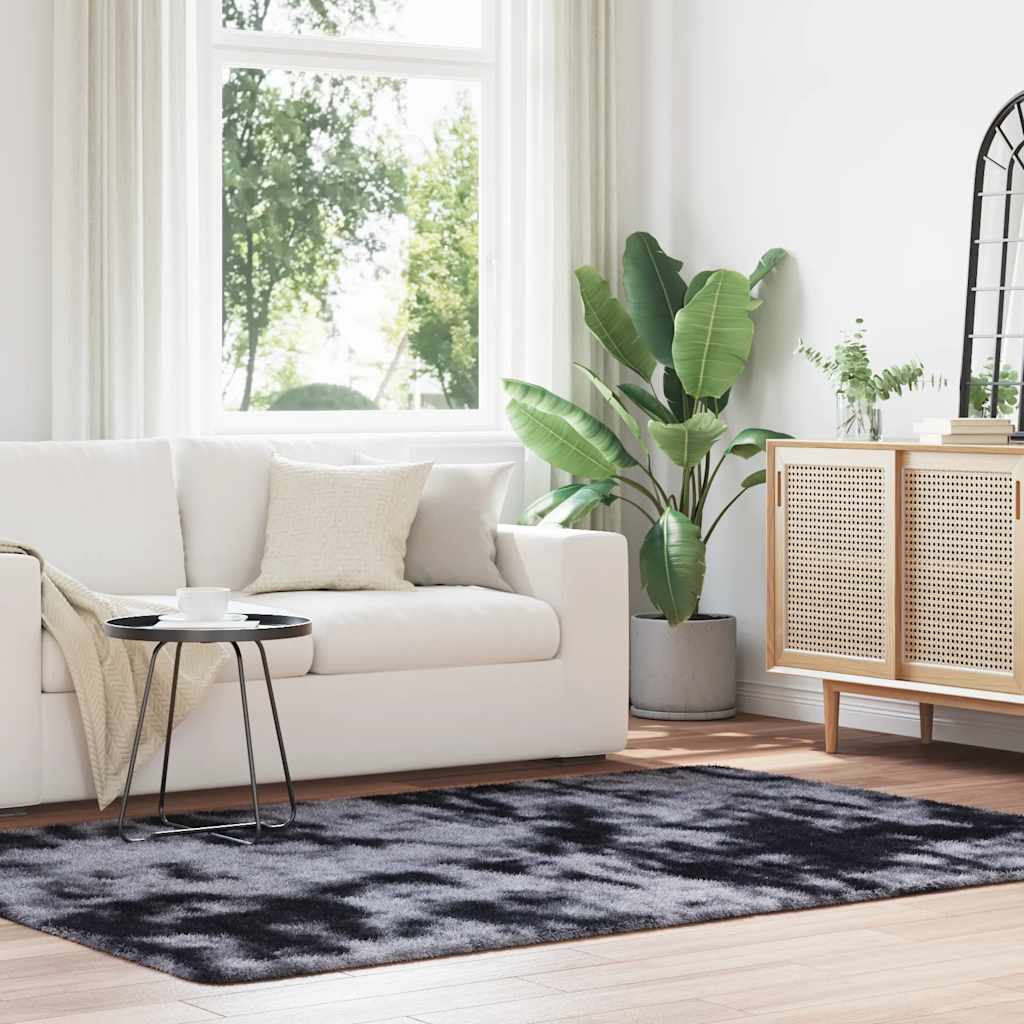 Shaggy Rug High Pile NAVARRA Dark Grey 160x230 cm Polyester