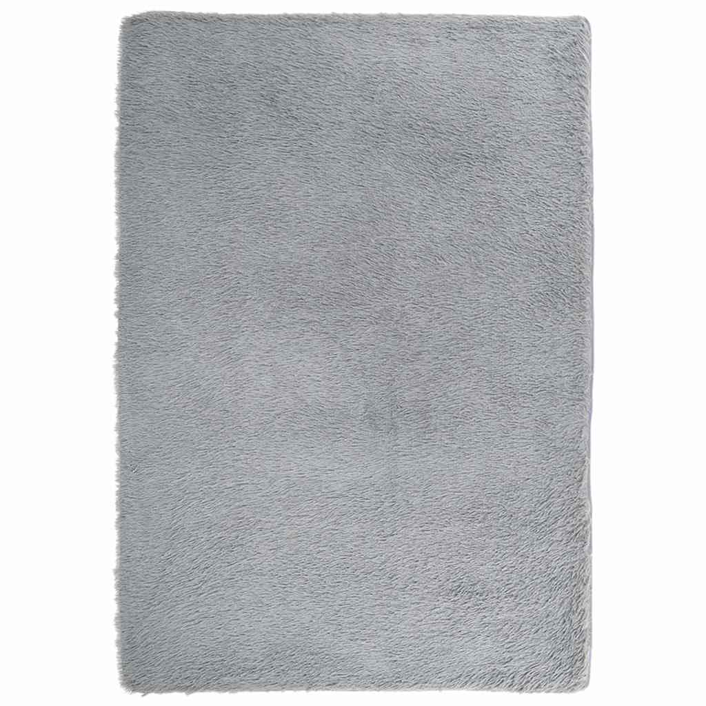 Shaggy Rug High Pile NAVARRA Light Grey 160x230 cm Polyester