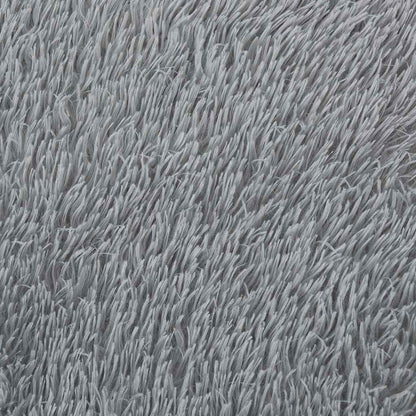 Shaggy Rug High Pile NAVARRA Light Grey 160x230 cm Polyester