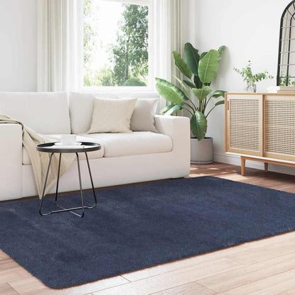 Shaggy Rug High Pile NAVARRA Navy 160x230 cm Polyester
