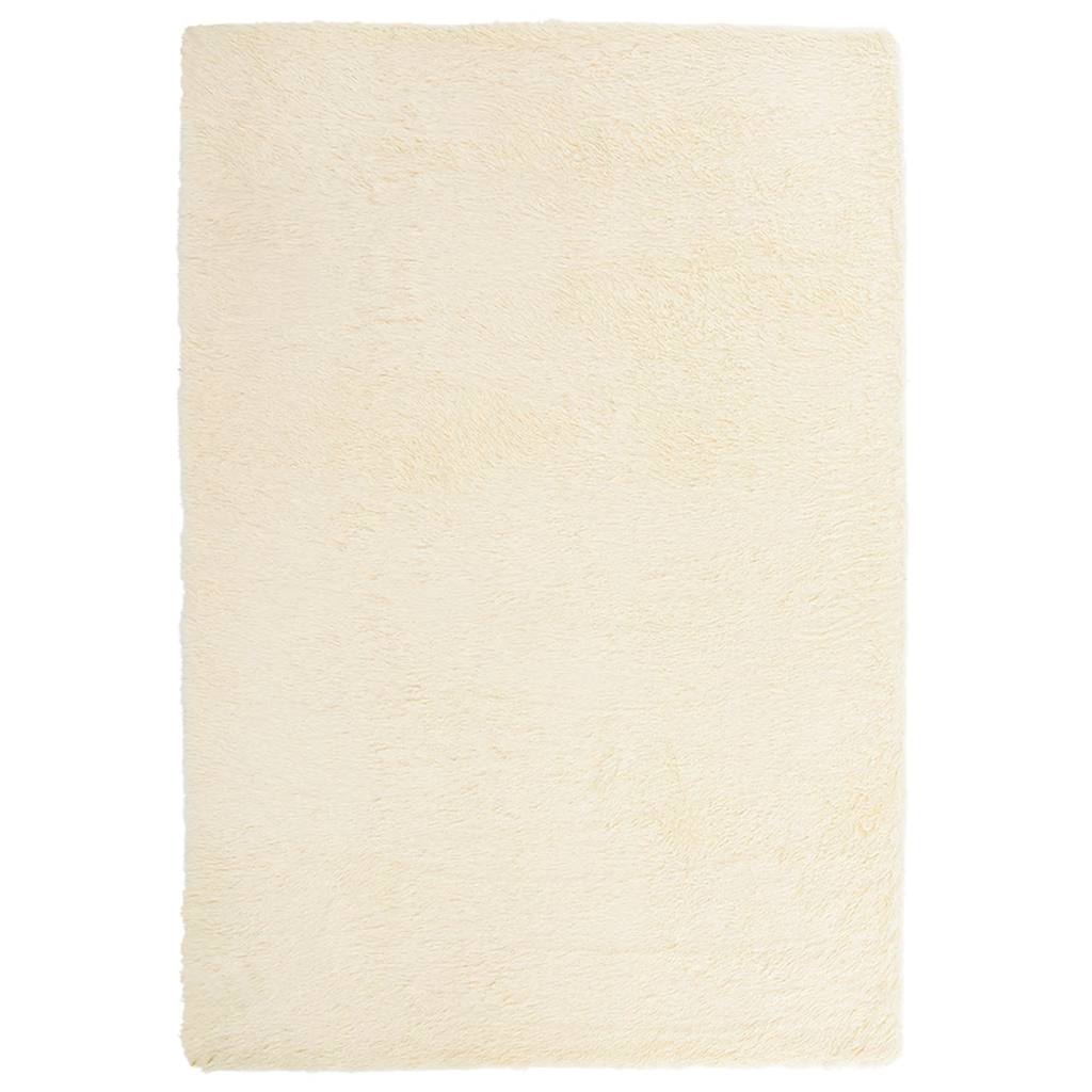 Shaggy Rug High Pile NAVARRA Cream 200x290 cm Polyester