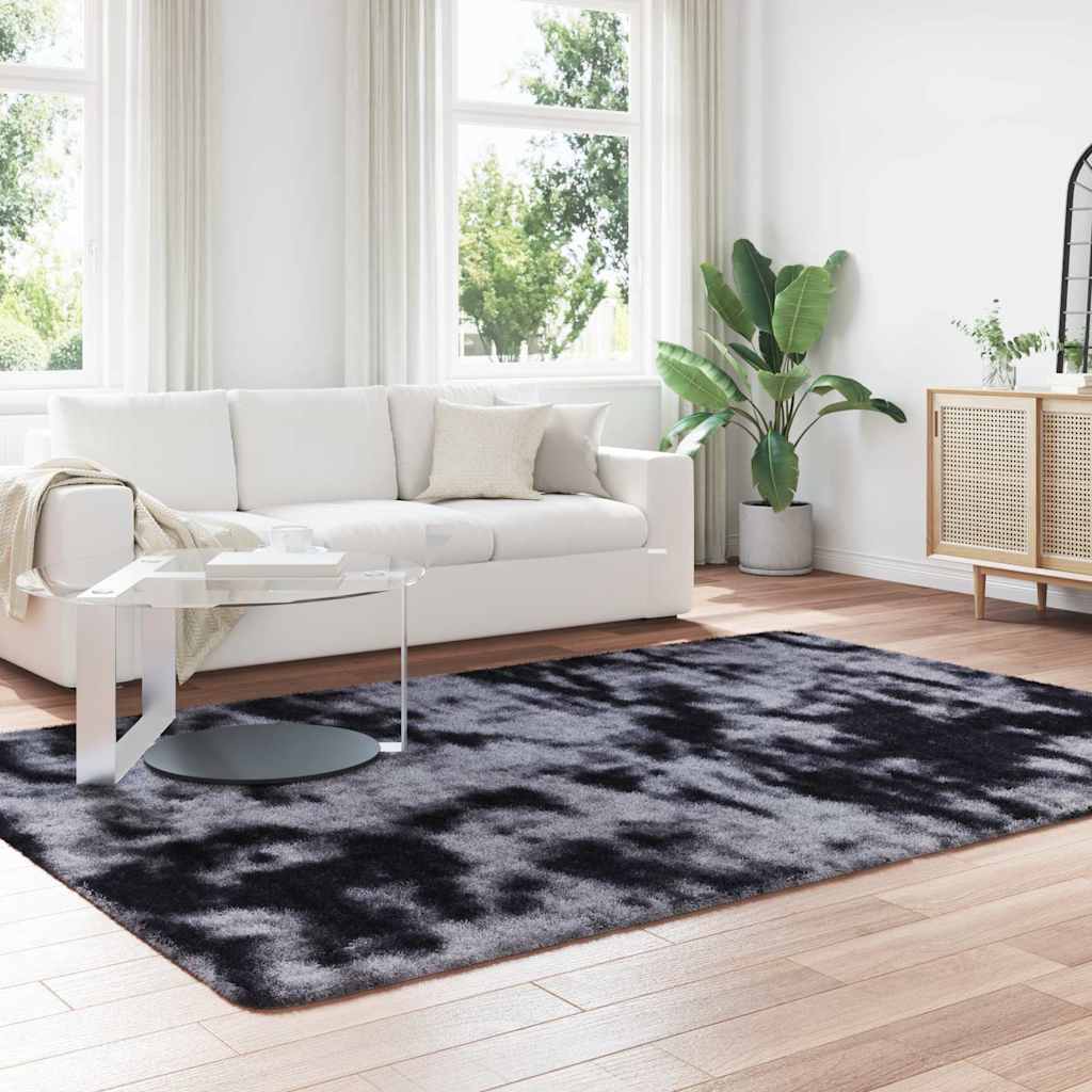 Shaggy Rug High Pile NAVARRA Dark Grey 200x290 cm Polyester