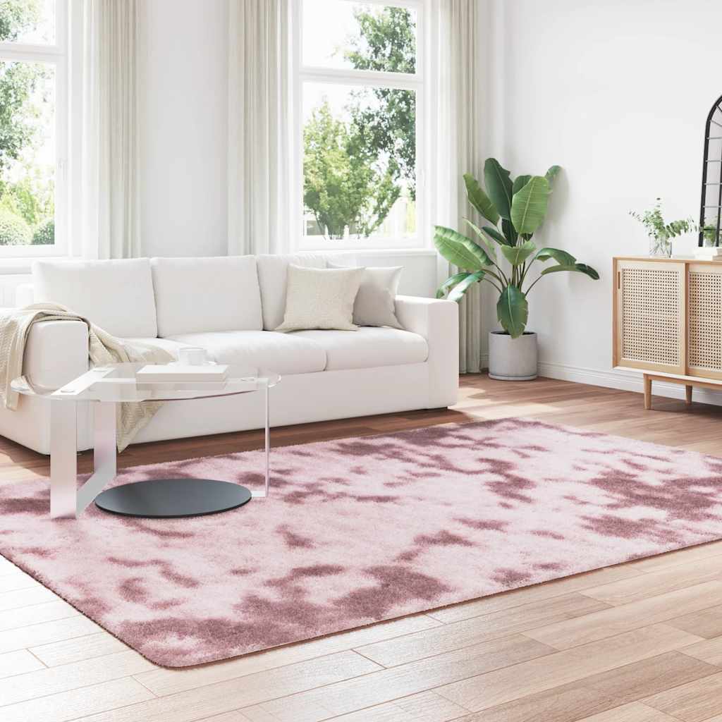 Shaggy Rug High Pile NAVARRA Dusty Pink 200x290 cm Polyester