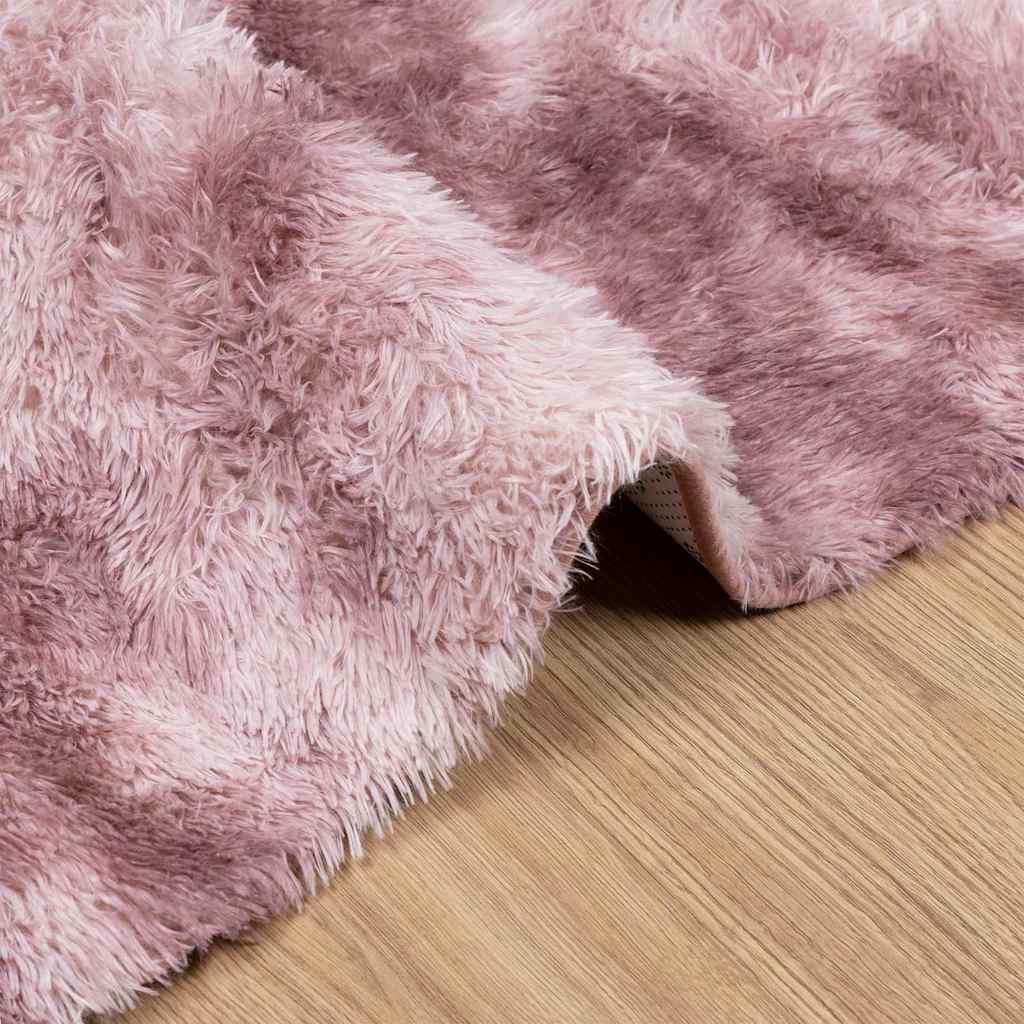Shaggy Rug High Pile NAVARRA Dusty Pink 200x290 cm Polyester