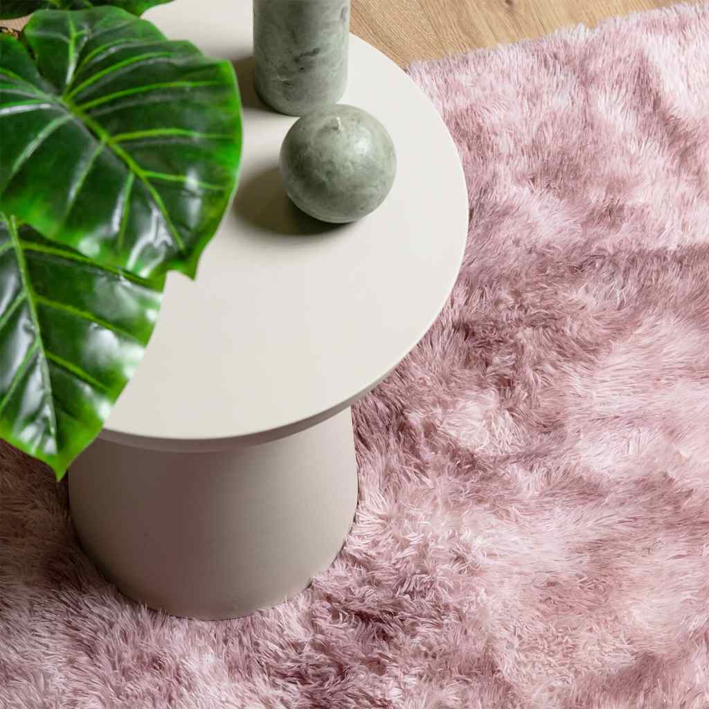 Shaggy Rug High Pile NAVARRA Dusty Pink 200x290 cm Polyester