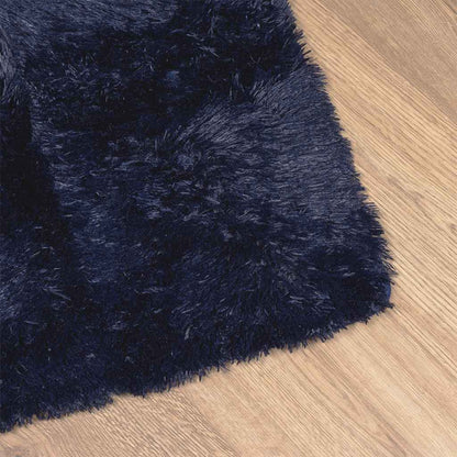 Shaggy Rug High Pile NAVARRA Navy 200x290 cm Polyester